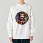 Coco&Mico Companyの冒険のドワーフキャット Tシャツ - 子ども用 Heavyweight Crew Neck Sweatshirt