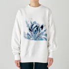 レオレオレオのレオの抽象画アート Heavyweight Crew Neck Sweatshirt