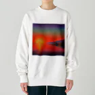 Rパンダ屋の飾れる夕焼けグッズ Heavyweight Crew Neck Sweatshirt