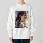 きゃんべるの彼女の微笑み - A Glimpse of Happiness Heavyweight Crew Neck Sweatshirt