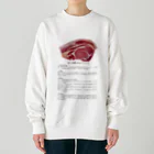 FunFanShopのこれであなたもお肉博士シリーズ（国産豚ロース肉） Heavyweight Crew Neck Sweatshirt