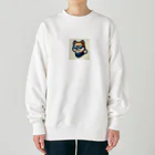 柴犬LOVEのスタイリッシュな柴犬マスコット Heavyweight Crew Neck Sweatshirt