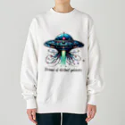 チェリモヤの宇宙冒険UFO 02 Heavyweight Crew Neck Sweatshirt