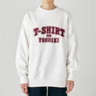 グラフィンのよそいきのTシャツ　エンジ Heavyweight Crew Neck Sweatshirt