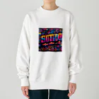 nuuartの1980年代のレトロフォント Heavyweight Crew Neck Sweatshirt