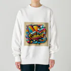 まんまるちゃんのサマー▪ノスタルジア Heavyweight Crew Neck Sweatshirt