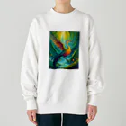 フリーダムの異世界のトリ Heavyweight Crew Neck Sweatshirt