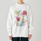 レコードアンドガールのにじみのクマたち Heavyweight Crew Neck Sweatshirt