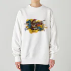 freehandの蜀の将軍・張飛 Heavyweight Crew Neck Sweatshirt