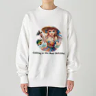 チェリモヤの釣り女子 ツリガール 03 Heavyweight Crew Neck Sweatshirt