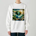 DQ9 TENSIの空高く浮かぶ伝説の島 Heavyweight Crew Neck Sweatshirt