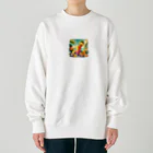 海の幸のトロピカルジュース Heavyweight Crew Neck Sweatshirt