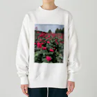 癒しの空間のバラ Heavyweight Crew Neck Sweatshirt