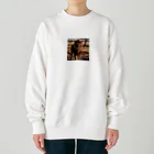 きんにくゆうたろうのサバンナのライオン Heavyweight Crew Neck Sweatshirt