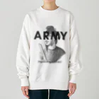 部屋とデニムとわたしのU.S.ARMYな聖徳太子さん Heavyweight Crew Neck Sweatshirt