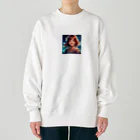 noiSutoaの笑顔が魅力的な美少女 Heavyweight Crew Neck Sweatshirt