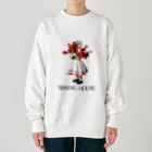 SPRING HOUSEのブーケと女の子 Heavyweight Crew Neck Sweatshirt