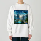 Rパンダ屋の「近未来風景グッズ」 Heavyweight Crew Neck Sweatshirt