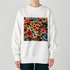 HOSHI-TANEKO🌠の🌺かわいいアクセサリーたち✨ Heavyweight Crew Neck Sweatshirt