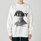 部屋とデニムとわたしのU.S.ARMYな野口英世さん Heavyweight Crew Neck Sweatshirt