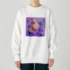 chan-takehaniの爽やかなレモンのひととき Heavyweight Crew Neck Sweatshirt