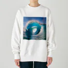 raimu-の癒しの波 Heavyweight Crew Neck Sweatshirt