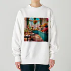 HOSHI-TANEKO🌠の🌺華やかな・カフェ☕✨ Heavyweight Crew Neck Sweatshirt