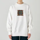 至高の領域のアジアンテイスト万華鏡 Heavyweight Crew Neck Sweatshirt