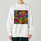 8890のポップアート Heavyweight Crew Neck Sweatshirt