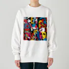 8890のポップアート Heavyweight Crew Neck Sweatshirt