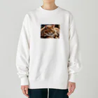 ねむねこのお店のふさふさねこ Heavyweight Crew Neck Sweatshirt