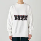 チェリモヤのねこコーラス 02 Heavyweight Crew Neck Sweatshirt