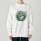 ゆめのかすずめの翠と緑 Heavyweight Crew Neck Sweatshirt