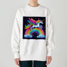 momonekokoのネオンカラーのユニコーン Heavyweight Crew Neck Sweatshirt