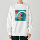 chan-takehaniのビッグウェーブに乗る Heavyweight Crew Neck Sweatshirt