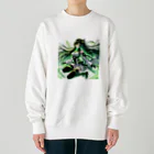 ryo-ishの碧の髪の少女 Heavyweight Crew Neck Sweatshirt