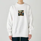 yoshimurayoshimura1の自由に羽ばたく鷹 Heavyweight Crew Neck Sweatshirt