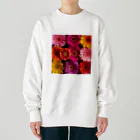 オンラインショップイエローリーフの色鮮やかな綺麗な花 Heavyweight Crew Neck Sweatshirt