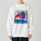 レトロの世界を旅するナスビー Heavyweight Crew Neck Sweatshirt