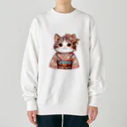 sophie138の舞妓ネコおにゃん Heavyweight Crew Neck Sweatshirt