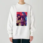 AQUAMETAVERSEの3人の戦国武将3019 Heavyweight Crew Neck Sweatshirt