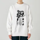 boldandnewのR134_No.007_01_bk Heavyweight Crew Neck Sweatshirt