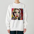 8890のポップアート Heavyweight Crew Neck Sweatshirt