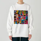 8890のポップアート Heavyweight Crew Neck Sweatshirt