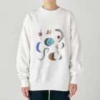 きたのかんむりの水彩どろーいんぐ：月 Heavyweight Crew Neck Sweatshirt