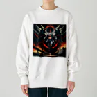 ねむねこのお店のロボ00006 Heavyweight Crew Neck Sweatshirt