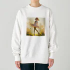 ゆめのかすずめの光の中で踊る Heavyweight Crew Neck Sweatshirt