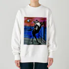 Ppit8のポーズはこう？ Heavyweight Crew Neck Sweatshirt