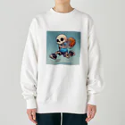 Oz techのスカルフープ：ゴーストプレイヤーのダンクショット Heavyweight Crew Neck Sweatshirt