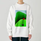 Lily bird（リリーバード）の長くのびるゴルフ場 Heavyweight Crew Neck Sweatshirt